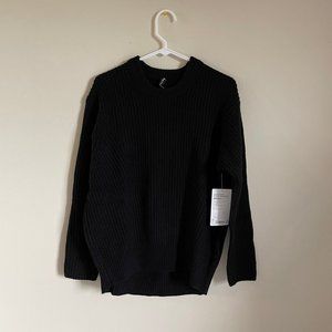 NWT Athleta Crew Neck Sweater XS - Black